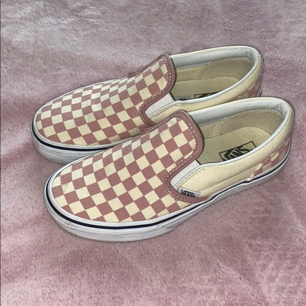 Pink Checkered Vans